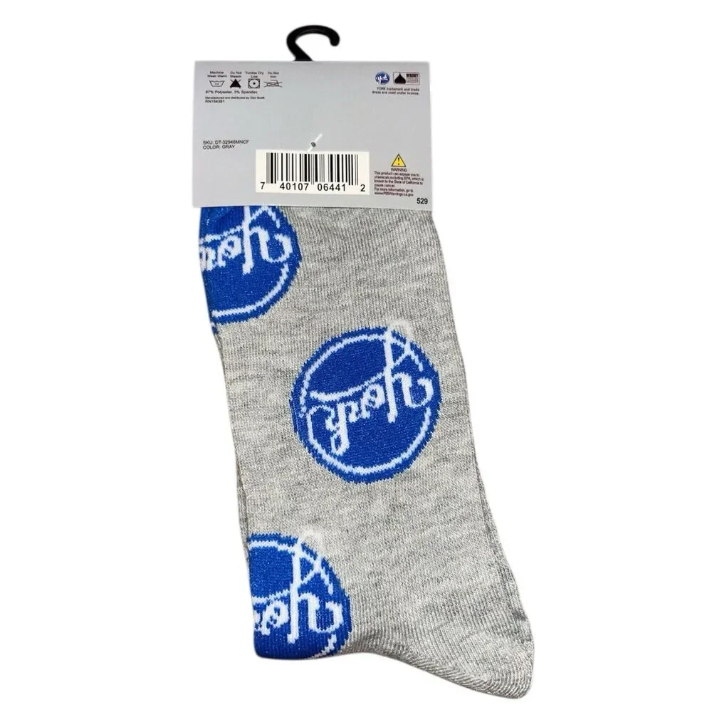 1x York Novelty Crew Socks Adult Set Size 6-12